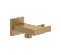 Support mural pour douchette avec raccordement VILLEROY ET BOCH Universal Showers rectangle Brushed Gold
