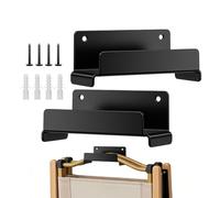 Support mural pour échelle | Kit de rangement gain de place avec vis,Crochets de rangement mural pour organisation d'outils,pour Béton Brique Bois Meuble Chaise Chariot Outillage Abri Atelier Cave