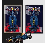 Support mural pour éclairage LED LEGO Technic Oracle Red Bull Racing RB20 F1 modèle 42206 - Idées cadeaux pour adultes (sans modèle)