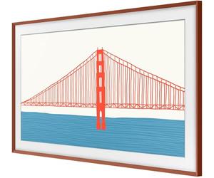 Support mural pour écran plat Samsung Cadre The Frame 55 Rouge brique 2021 2022 2023
