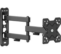 Support Mural Pour Écran Tv, Support Universel Inclinable Et Pivotant Avec Bras Articulé, Max. Vesa 100X100 Mm, Pour Écran Tv 13-32 Pouces Jusqu'À 20Kg, Noir