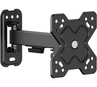 Support Mural Pour Écran Tv, Support Universel Inclinable Et Pivotant, Max. Vesa 100X100 Mm, Pour Écran Tv 13-32 Pouces Jusqu'À 20Kg, Noir