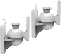 Support Mural Pour Enceinte Lh028-W, Lot De 2 Supports Inclinables Et Orientables Pour Haut-Parleurs, Blanc