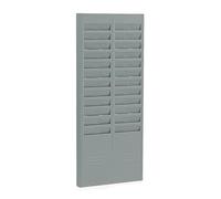 Support mural pour enregistreur de paie de présence, support de cartes de temps en plastique pour bureau et entrepôt, 24 emplacements