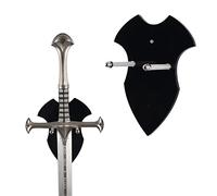 Support Mural pour épée, Support de Hache pour Mur, Support d'épée, Affichage Vertical et décoration (Noir)