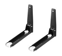 Support mural pour étagère à micro-ondes 20,3 x 21,6 cm - Pliable et épais - En acier inoxydable 304 - Kit de montage rétractable pour micro-ondes - Accessoires de rangement de cuisine pour lieu de