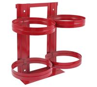 Support Mural pour Extincteur Robuste, Métal Rouge, 4kg, Voiture Maison