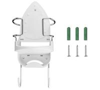 Support Mural Pour Fer à Repasser éLectrique Cintre mural for planche à repasser, support électrique en fer, étagère de rangement for et avec crochets amovibles