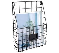 Support mural pour fichiers, étagère murale en métal, étagère de rangement décorative moderne pour la maison, le bureau, l'entrée, la salle de bain, accessoires de cuisine, 28 x 10 x 40 cm