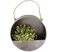 Support mural pour fleurs en acier zingué 30 cm