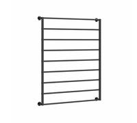 Support mural pour foulards, cravates, foulards en soie, serviettes, support de rangement en métal, étagère de grande capacité pour magasin de vêtements et papier d'emballage (noir 47,2 x 47,2 pouces)