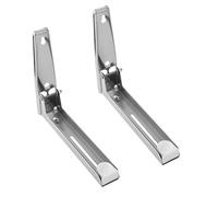 Support mural pour four à micro-ondes GOTOTOP - Charge maximale 77lbs / 35kg - Acier inoxydable - Argent