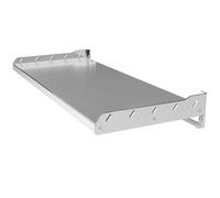 Support mural pour four à micro-ondes, organiseur de cuisine en acier inoxydable avec supports de casseroles et poêles, étagère en métal pour fours électriques