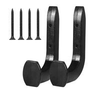 Support Mural pour Fusils, Organisateur Muraux pour Arme, Accroche Horizontaux en Métal pour Fusils de Chasse avec Coussinet Antidérapant pour Fusils, Armes à Feu, Tir à l'arc, Arc, Épée