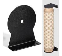Support Mural pour Griffoir pour Chat Noir en Fer, Montage sans Outil | Kit de Fixation pour Arbre à Chat, Accessoires Muraux pour Fenêtre, Pièces en Fer, Style Moderne