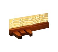 Support mural pour guitare avec éclairage LED - Montage facile - Gain de place - Excellent pour les amateurs de maison - Gain de place