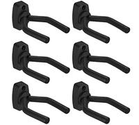 Support Mural pour Guitare, Crochet de Guitare, Support de Guitare Compatible avec Acoustique/Basse/Electrique/Banjo/Ukulele/Fiddle(6 paquet)