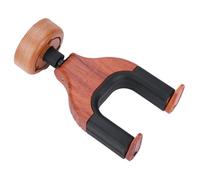 Support mural pour guitare en bois - V GEBY - Verrouillage par capteur de gravité - Bois rouge