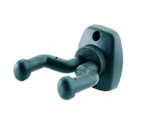 K & M Support mural pour guitare 16250 – fourche rigide, double fixation, plastique et acier – Noir