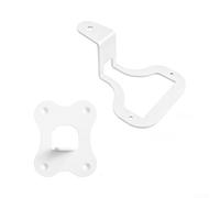 Support mural pour haut-parleur Wiim Lite, support mural en métal pour haut-parleur intelligent sans fil, support de haut-parleur noir et blanc (blanc)