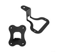Support mural pour haut-parleur Wiim Lite, support mural en métal pour haut-parleur intelligent sans fil, support de haut-parleur noir et blanc (noir)
