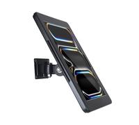 Support mural pour iPad Pro M5/M4 (24-25), avec serrure antivol et clé | À l'exception des autres iPad Pro 11", avec angle de réglage arbitraire rotatif, design multi-angle, métal métallique (noir)
