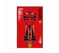 Support mural pour LE*GO 42207 Techni Fe*rrari SF-24 F1 Ca, compatible avec LE*GO 42207, LE*GO, panneau mural uniquement, A