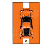 Support mural pour Le-Go Technic 42056 Voiture de course 911 GT3 RS Modèle de construction pour décorer des pièces ou collectionner Présentoir 50 x 80 cm uniquement (Style C)