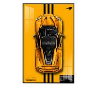 Support mural pour Le-Go Technic 42172 P1 Racing Building Blocks Model - Pour décorer des pièces ou collectionner - 50 x 80 cm - Affichage uniquement du panneau mural (option A)