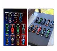 Support Mural pour Lego F1 Speed Champions - Compatible avec 10 Voitures de Course magnétiques, pour Les Fans de Lego, 50X80 cm(Uniquement pour Tableau Mural,sans modèle) (B)