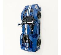 Support mural pour Lego Technic Ford GT - Crochet de rangement conçu sur mesure pour l'ensemble 42154 - Imprimé en 3D en plastique noir par 3Dudes & Dad - Fourni avec matériel de montage