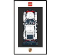 Support Mural pour Lego Technic Porsche 911 RSR-Display Mural Uniquement, modèle Non Inclus (42096) (A)