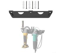 Support mural pour meuleuse d'angle à 2 fentes pour rangement vertical et organisation - Support robuste en acier au carbone compatible avec meuleuses, polisseuses, coupe