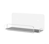 Support mural pour Nintendo Switch - Support mural en acrylique - Dissipation rapide de la chaleur - Rangez en toute sécurité pour Switch près ou derrière la TV - Étagère flottante (transparente)