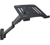 Support Mural pour Ordinateur Portable, Bras Extensible pneumatique réglable en Hauteur, Plateau articulé pour Ordinateur Portable, Convient pour Les écrans de 10 à 17"", Noir LT12T-IP3B