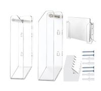 Support Mural Pour Ordinateur Portable,Fournitures De Bureau Universelles En Acrylique Transparent Avec Adhésif Et Vis - Support pour Ordinateur Portable Mur et Table | pour Claviers, Consoles, Étude,