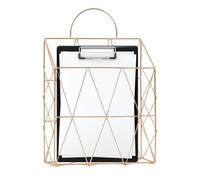 Support mural pour organiseur de courrier - Support de rangement en fil métallique, design peu encombrant | Porte-lettre pour dossier papier, bureau, maison, salle de classe, organisation de documents