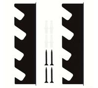 Support mural pour outils de garage et abri de jardin, maintient les outils de jardin en toute sécurité pour éviter l'encombrement, design fin en métal pour une gestion efficace de l'espace