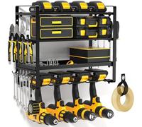 Support mural pour outils électriques, support de perceuse robuste, organisateur d'outils de garage, porte-outils adapté pour salle à outils, atelier, garage, support de rangement utilitaire pour