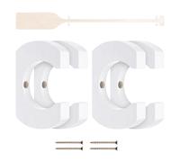 Support mural pour pagaie pour kayak en bois de 4 pièces - Pin massif 135 g chacun pour ranger des objets suspendus - Support pour pagaie pour canoë pour organisation garage - maison décorative