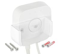 Support mural pour Philips Hue Bridge V2.1 - Blanc - Support robuste avec maintien sûr à insérer - Passage libre des câbles - Matériel de fixation inclus - Montage mural peu encombrant