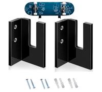 Support Mural Pour Planche À Roulettes 2 Pièces Support D'affichage Pour Longboard Supports De Rangement Pour Planche À Roulettes Pour Skis Nowboards Skis Nautiques Planche À Roulettes Électrique