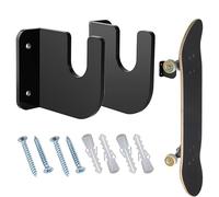 Support Mural pour Planche de Skateboard - Kit d'Installation Organisateur en Acrylique 2 Pièces - Présentation Murale Pour Skateboard - Pour Chambre Salon Garage Atelier Intérieur Extérieur