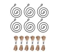 Support mural pour plantes aériennes | Fer sans sol avec cordes de jute - Ensemble de supports de plantes amusants | Pour décoration d'intérieur, salon, chambre, bureau, ferme, extérieur, jardin, cour