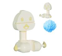 Support mural pour pommeau de douche - Crochet à ventouse pour douche - Support de barre de douche réglable - Support mobile avec ventouse - support de tuyau de douche canard - Accessoire de