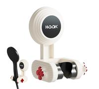 Support mural pour pommeau de douche - Ventouse robuste - Prise en main sûre - Meilleur angle réglable - Installation facile - Organisateur de baguette de douche flexible | Cintre pour salle de bain