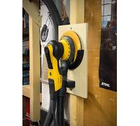Support Mural pour Ponceuse Mirka DEROS 150 mm - Support de Rangement Atelier Compatible Festool/Mirka