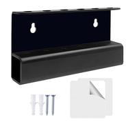 Support mural pour porte-objets Dart - Rack organisationnel en acrylique, pour ranger des objets multifonctionnels | Étagère à fléchettes au design stable, espace pratique pour ranger le sel, Noir
