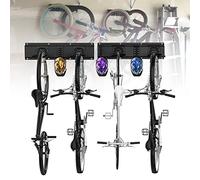 Support Mural pour Porte-vélos et Casque, Système de Rangement de Garage pour la Maison Support Vertical pour vélos de Route ou de Montagne Charge jusqu'à 507 LB, Gain de Place