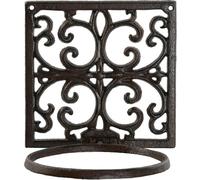 Support mural pour pots de fleurs Home ESPRIT Marron foncé Fer 18 x 17,5 x 18 cm